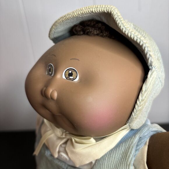 1985 Cabbage Patch Kid AA Preemie Brown Tuft Brown Eyes HM #1 OK Factory - Picture 5 of 14